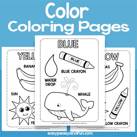 Color Coloring Pages Learning Colors Easy Peasy And Fun Membership