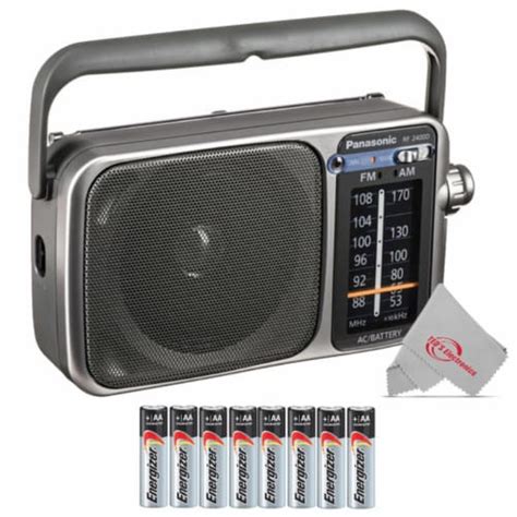 Panasonic Rf 2400d Portable Fm And Am Radio With Afc Tuner Silver With