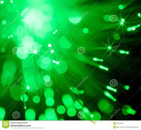 Abstract Background Of Green Spot Lights Stock Image