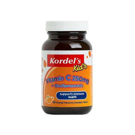 Evitamins is a registered trademark of evitamins, llc. Kordel's Kid's Vitamin C 250mg + Bioflavonoids, 60 tablets ...