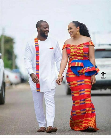 African Designs For Couples Kente Cloth Kitenge Fashions For Couples