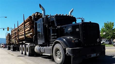 Bc Logging Trucks 18 Jf Logging Kenworth T800 And Peterbilt 367h