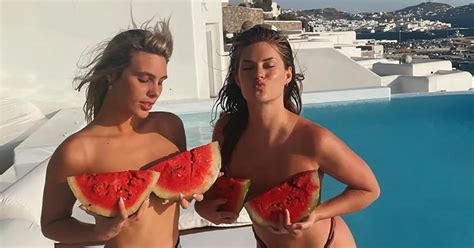 Topless Influencers Eat Dinner Underwater And Show Off Melons On Luxury