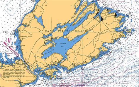 Cape Breton Island Nautical Map Cape Breton Island • Mappery