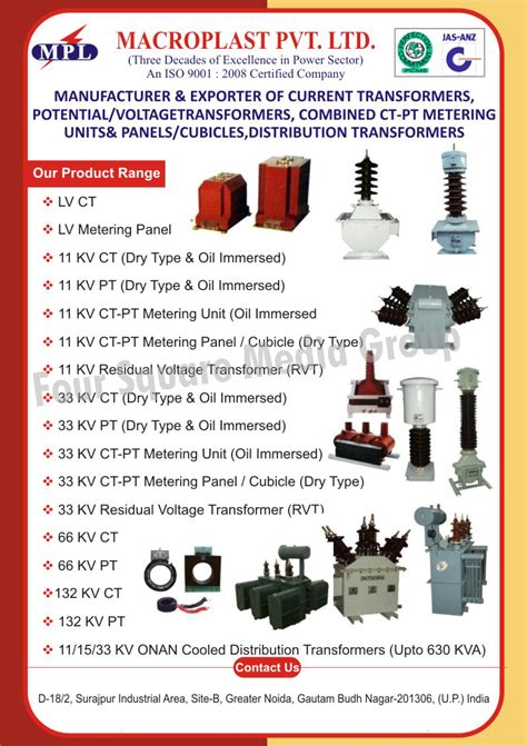 Current Transformers Lv Metering Panels Macroplast Pvt Ltd