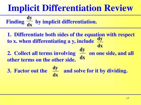 Ppt Section 25 Implicit Differentiation Powerpoint