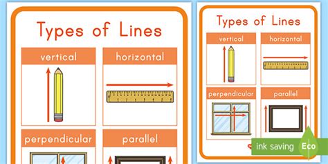 Types Of Lines Poster Teacher Made
