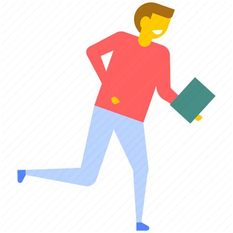 Running student, student boy running, student holding book, student in ...
