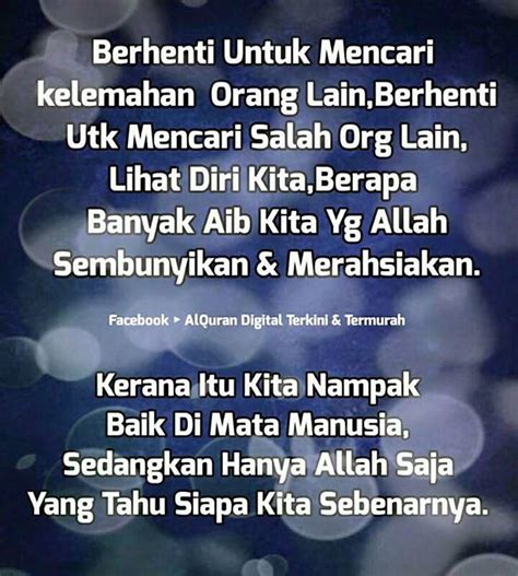 Jangan buka aib orang ustaz wadi annuar. Nur Kasih ~Kasih n Kasihan Itu Milik Allah~: Jangan Buka ...