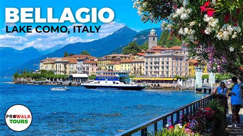 Bellagio Italy Lake Como Walking Tour 4kuhd With Captions Youtube