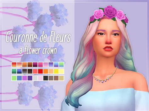 Flower Crown At Nolan Sims Sims 4 Updates