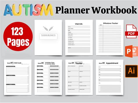Autism Planner Autism Planner Journal Autism Planner Yearly Etsy