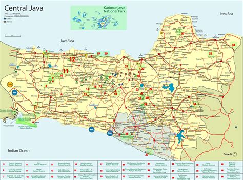 Takjub Indonesia Peta Propinsi Jawa Tengah