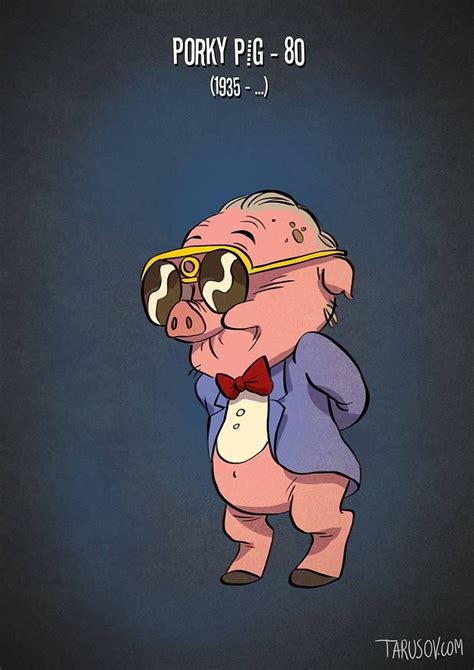 Porky Pig Famous Cartoon Characters Personagens De Desenhos Animados