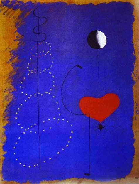 Art Of The Day Joan Miró People At Night Guided By The