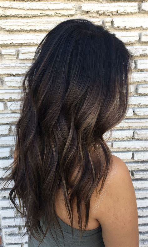 Dark Brown Hair Subtle Balayage