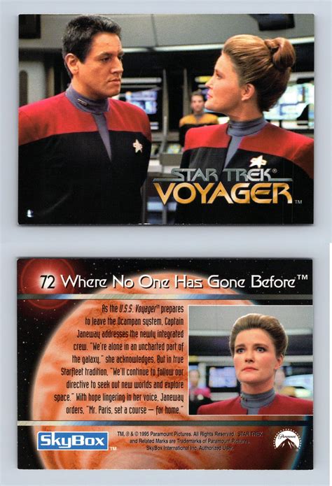 No One Has Gone Before 72 Star Trek Voyager Season 1 Series 1 Skybox