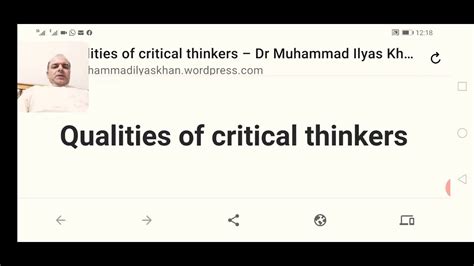 Qualities Of Critical Thinkers Youtube