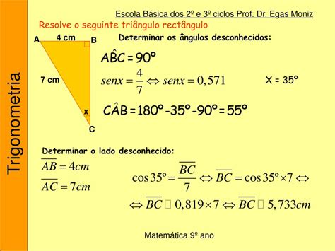 PPT 1 Razões trigonométricas PowerPoint Presentation free download