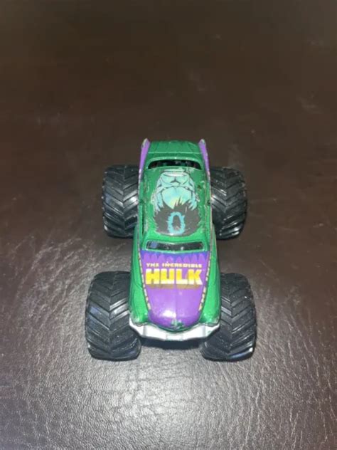 Hot Wheels Monster Jam Scale Truck The Incredible Hulk Mattel Rare Picclick