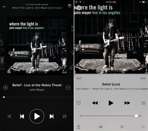 On tablet, tap the album artwork in the side menu. Comparison: Spotify vs Apple Music | Sidify