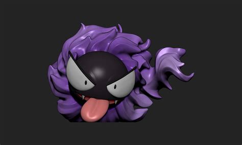 Stl File Pokemon Gastly With 2 Poses 20 🐉・3d Print Object To