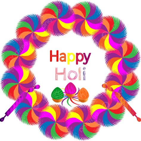 Holi Greeting Vector Art Png Happy Holi Greeting Design With