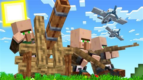 Villagers War The Battle Of Pillager Addon Mcpe Minecraft Bedrock