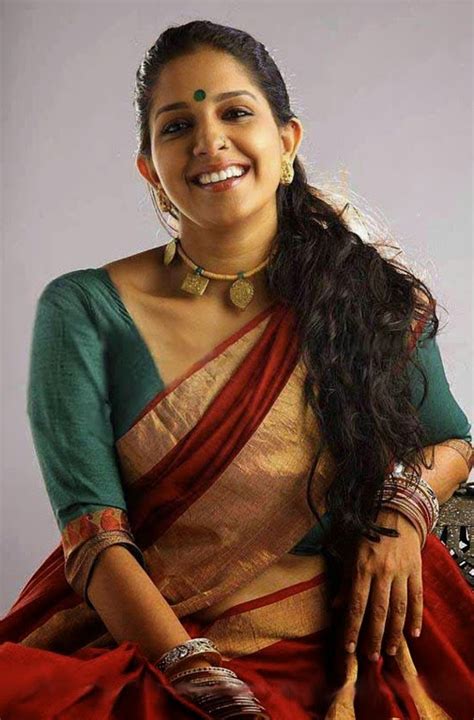Malayalam Actress Aparna Nair Spicy Navel In Transparent Black Saree