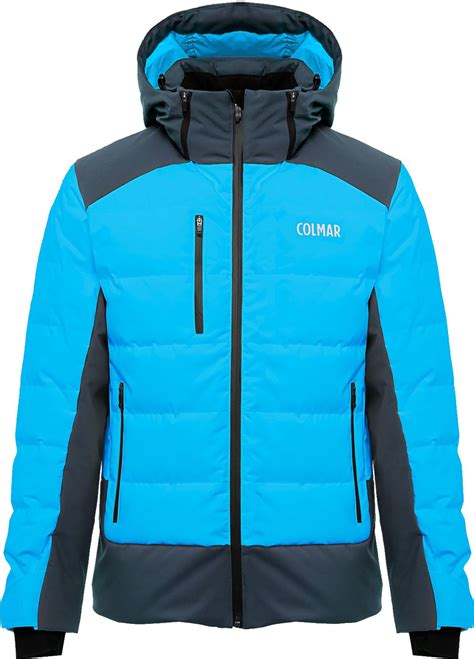 Colmar Mens Down Ski Jacket Chamonix Mirage Blue Black Ski Jackets