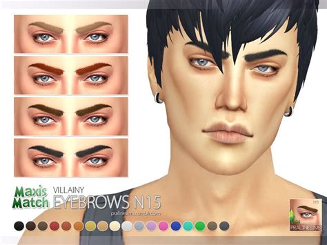 Maxis Match Style Eyebrows In 18 Usual Colors All Ages All Genders