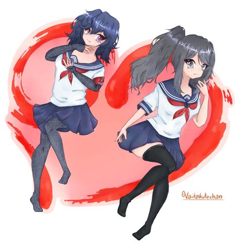 Oka Ruto And Ayano Aishi Vaitakutechan Illustrations Art Street