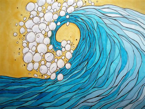 My Favorite Escape Wave Doodlepossible Future Painting Surf