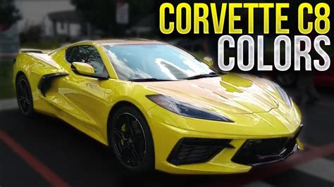 All 2020 Corvette C8 Colors View Every Color Available Video