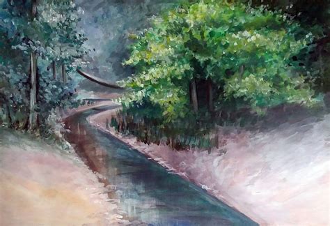 Forest Landscapes Acrylic Paintings