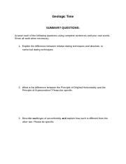 Understanding Geologic Time Key Concepts And Practice Questions