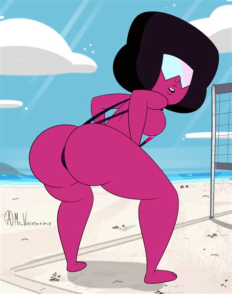 Rule 34 Ass Back View Background Beach Big Ass Big Breasts Bikini Bikini Top Cartoon Network
