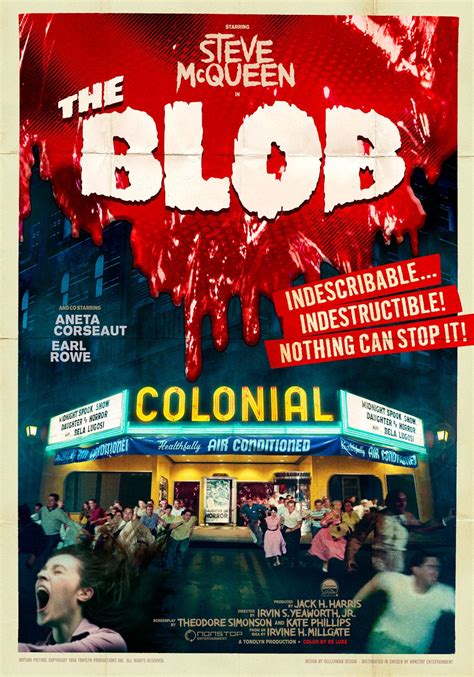 Night shyamalan, inspired by the graphic. Poster for the Re-Release of 1958 Horror Classic 'The Blob ...