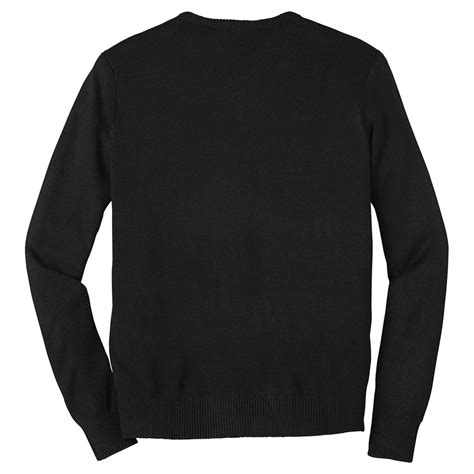 Port Authority Mens Black Value V Neck Sweater