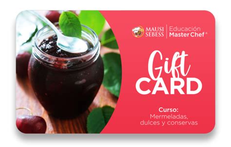 Gift Card Curso De Mermeladas Licores Y Conservas Master Chef