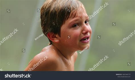 Tearful Young Boy Cries Having Been Stock Photo 1081944173 Shutterstock