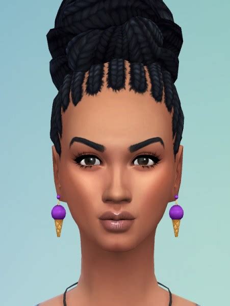 Birksches Sims Blog Braid Knot On Top Sims 4 Hairs