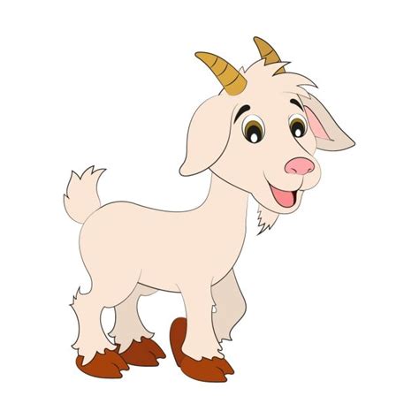 Cute Cartoon Goat Goat Cartoon Cute Goats Cute Drawings