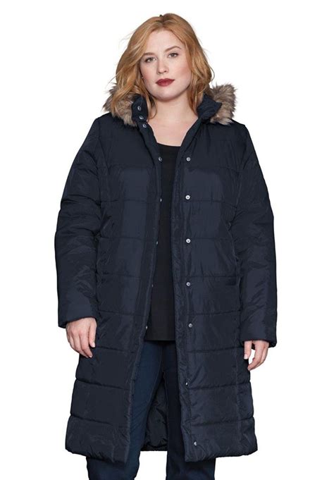 Roamans Plus Size 3x Faux Fur Coat Jacket With Matching Hat Id