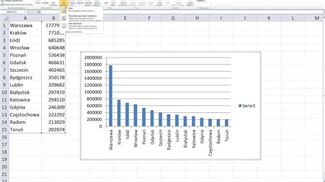 Excel Wykresy I Sortowanie Danych Klasa Pi Ta Youtube