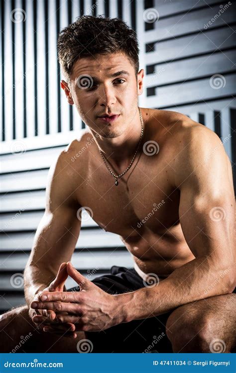 Handsome Muscular Man Stock Photo Image Of Muscle Handsome 47411034