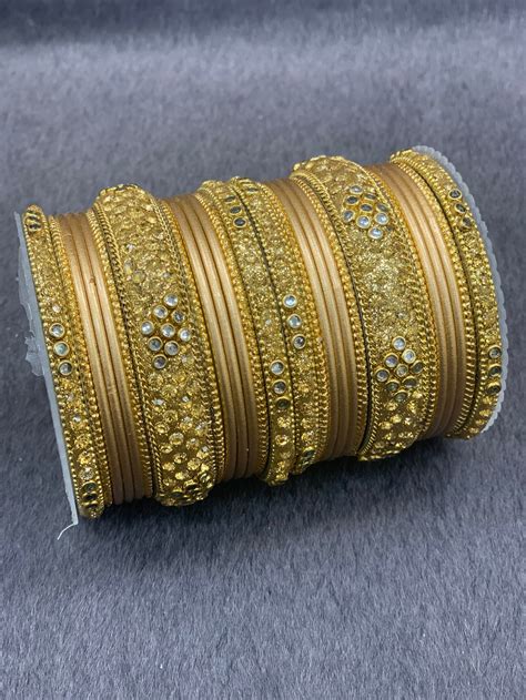 Indian Bangle Set With Different Color Bangles Bridal Bangles Etsy