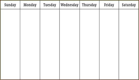 One Week Fillable Calendar Calendar Printables Free Templates