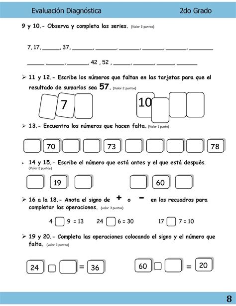 Examen Para Segundo Grado De Primaria Matematica Reverasite