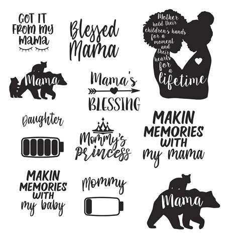 Mothers Day Svg Bundle Happy Mothers Day Svg Files Funny Mom Quotes